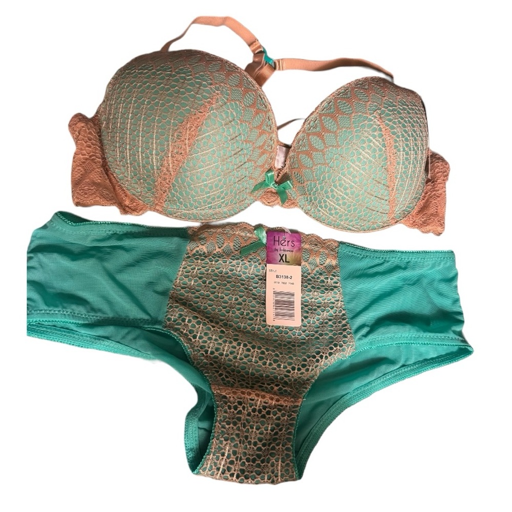 Hers by Herman Bra Set, 38B/XL‎ NWT